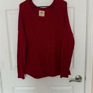Red Knitted Hollister Sweater
